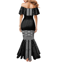 New Zealand Maori Kowhaiwhai Mermaid Dress Pango Maui and Mangopare