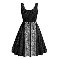 New Zealand Maori Kowhaiwhai Midi Dress Pango Maui and Mangopare - Polynesian Pride