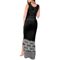 New Zealand Maori Kowhaiwhai Tank Maxi Dress Pango Maui and Mangopare