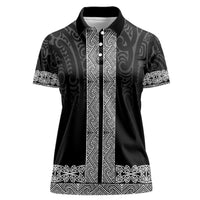 New Zealand Maori Kowhaiwhai Women Polo Shirt Pango Maui and Mangopare