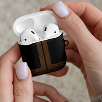 New Zealand Maori Kowhaiwhai AirPods Case Parauri Maui and Mangopare LT9 - Polynesian Pride