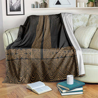 New Zealand Maori Kowhaiwhai Blanket Parauri Maui and Mangopare