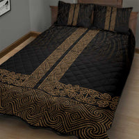 New Zealand Maori Kowhaiwhai Quilt Bed Set Parauri Maui and Mangopare