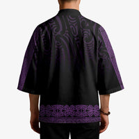 New Zealand Maori Kowhaiwhai Kimono Waiporoporo Maui and Mangopare - Polynesian Pride