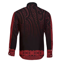 New Zealand Maori Kowhaiwhai Family Matching Long Sleeve Bodycon Dress and Hawaiian Shirt Whero Maui and Mangopare