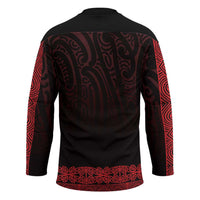 New Zealand Maori Kowhaiwhai Hockey Jersey Whero Maui and Mangopare LT9 - Polynesian Pride