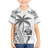 Custom Fiji Black Fern Hawaiian Shirt Maori Warroir with Fijian Masi Pattern LT9 - Polynesian Pride