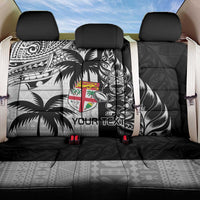 Custom Fiji New Zealand Back Car Seat Cover Maori mix Tapa Pattern Version LT9 One Size Black - Polynesian Pride