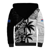 Custom Fiji New Zealand Sherpa Hoodie Maori mix Tapa Pattern Version LT9 - Polynesian Pride