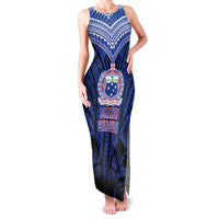 Custom Manu Samoa Sevens Rugby Family Matching Tank Maxi Dress and Hawaiian Shirt Samoan Tribal Tattoo