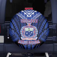 Custom Manu Samoa Sevens Rugby Spare Tire Cover Samoan Tribal Tattoo