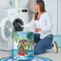 Funny Parrot Margarita Five O'clock Somewhere Laundry Basket LT9 - Polynesian Pride
