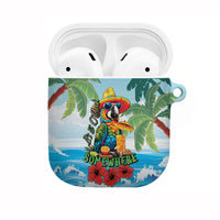 Funny Parrot Margarita Five O'clock Somewhere AirPods Case LT9 Blue - Polynesian Pride