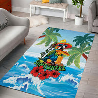 Funny Parrot Margarita Five O'clock Somewhere Area Rug LT9 - Polynesian Pride