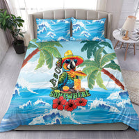 Funny Parrot Margarita Five O'clock Somewhere Bedding Set LT9 - Polynesian Pride