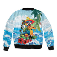 Funny Parrot Margarita Five O'clock Somewhere Bomber Jacket LT9 - Polynesian Pride