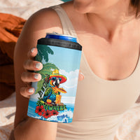 Funny Parrot Margarita Five O'clock Somewhere 4 in 1 Can Cooler Tumbler LT9 - Polynesian Pride