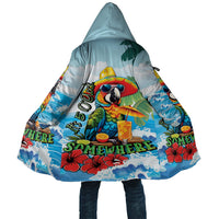 Funny Parrot Margarita Five O'clock Somewhere Cloak LT9 Unisex Blue - Polynesian Pride