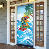 Funny Parrot Margarita Five O'clock Somewhere Door Cover LT9 - Polynesian Pride