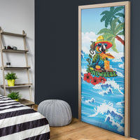 Funny Parrot Margarita Five O'clock Somewhere Door Cover LT9 - Polynesian Pride