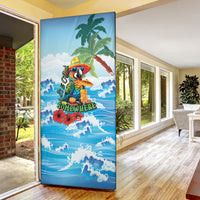 Funny Parrot Margarita Five O'clock Somewhere Door Cover LT9 - Polynesian Pride