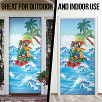 Funny Parrot Margarita Five O'clock Somewhere Door Cover LT9 - Polynesian Pride