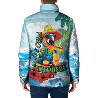 Funny Parrot Margarita Five O'clock Somewhere Padded Jacket LT9 - Polynesian Pride