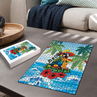 Funny Parrot Margarita Five O'clock Somewhere Puzzle LT9 - Polynesian Pride