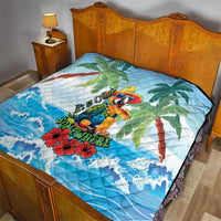 Funny Parrot Margarita Five O'clock Somewhere Quilt LT9 - Polynesian Pride