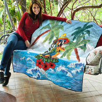 Funny Parrot Margarita Five O'clock Somewhere Quilt LT9 - Polynesian Pride