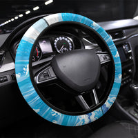 Funny Parrot Margarita Five O'clock Somewhere Steering Wheel Cover LT9 Universal Fit Blue - Polynesian Pride