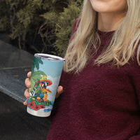 Funny Parrot Margarita Five O'clock Somewhere Tumbler Cup LT9 - Polynesian Pride