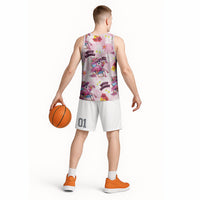 Hawaii Flamingo Hello Summer Basketball Jersey Hawaiian Quilt Pattern LT9 - Polynesian Pride