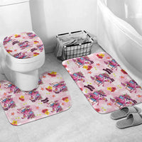 Hawaii Flamingo Hello Summer Bathroom Set Hawaiian Quilt Pattern LT9 Mat Set Only (3 pcs) One Size Pink - Polynesian Pride