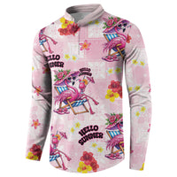 Hawaii Flamingo Hello Summer Button Sweatshirt Hawaiian Quilt Pattern LT9 - Polynesian Pride