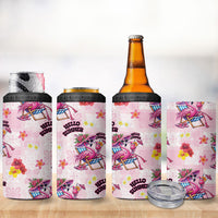 Hawaii Flamingo Hello Summer 4 in 1 Can Cooler Tumbler Hawaiian Quilt Pattern LT9 - Polynesian Pride