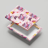 Hawaii Flamingo Hello Summer Canvas Wall Art Hawaiian Quilt Pattern LT9 - Polynesian Pride