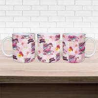 Hawaii Flamingo Hello Summer Ceramic Mug Hawaiian Quilt Pattern LT9 - Polynesian Pride