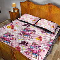 Hawaii Flamingo Hello Summer Quilt Bed Set Hawaiian Quilt Pattern LT9 - Polynesian Pride