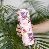 Hawaii Flamingo Hello Summer Skinny Tumbler Hawaiian Quilt Pattern LT9 - Polynesian Pride