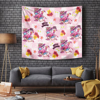 Hawaii Flamingo Hello Summer Tapestry Hawaiian Quilt Pattern LT9 Pink - Polynesian Pride