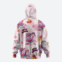 Hawaii Flamingo Hello Summer Zip Hoodie Hawaiian Quilt Pattern LT9 - Polynesian Pride