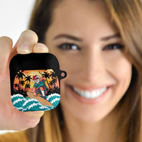 Vintage Santa Claus Surfing Summer AirPods Case Mele Kalikimaka i Iulai! LT9 - Polynesian Pride