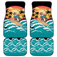 Vintage Santa Claus Surfing Summer Car Mats Mele Kalikimaka i Iulai! LT9 - Polynesian Pride
