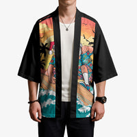 Vintage Santa Claus Surfing Summer Kimono Mele Kalikimaka i Iulai! LT9 - Polynesian Pride