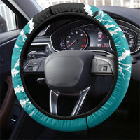 Vintage Santa Claus Surfing Summer Steering Wheel Cover Mele Kalikimaka i Iulai! LT9 - Polynesian Pride