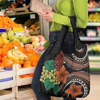 Vintage Hibiscus Pacific Floral Grocery Bag