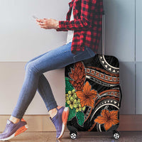 Vintage Hibiscus Pacific Floral Luggage Cover LT9 - Polynesian Pride