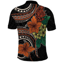 Vintage Hibiscus Pacific Floral Polo Shirt LT9 - Polynesian Pride