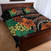 Vintage Hibiscus Pacific Floral Quilt Bed Set LT9 - Polynesian Pride
